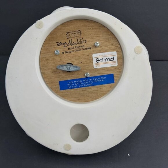 Disney Aladdin & Jasmine Magic Carpet MUSIC BOX -A Whole New World 1993 SCHMID - Picture 9 of 16